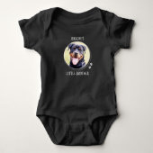 Hondenliefhebber Kleine broeder Cute Custom Pet Fo Romper (Voorkant)