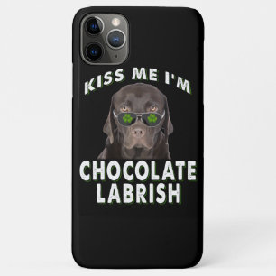 Hondenliefhebber Kus Me Ik ben Chocolate Labrish Case-Mate iPhone Case