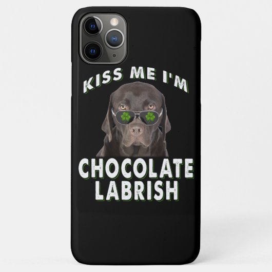 Hondenliefhebber | Kus Me Ik ben Chocolate Labrish Case-Mate iPhone Case (Achterkant)