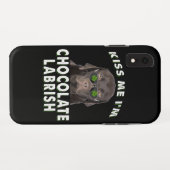 Hondenliefhebber | Kus Me Ik ben Chocolate Labrish Case-Mate iPhone Case (Achterkant (horizontaal))