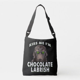 Hondenliefhebber   Kus Me Ik ben Chocolate Labrish Crossbody Tas