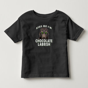 Hondenliefhebber Kus Me Ik ben Chocolate Labrish Kinder Shirts