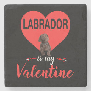 Hondenliefhebber   Labour is mijn Valentijn Stenen Onderzetter