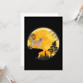 hondenliefhebber | Labrador Dog Halloween Full Moo Kaart (Voorkant / Achterkant in situ)