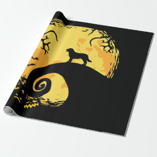 Hondenliefhebber Labrador Full Moon Spooky Hallo Cadeaupapier
