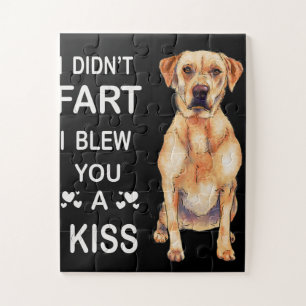 Hondenliefhebber Labrador ik heb je geen kus laten Legpuzzel