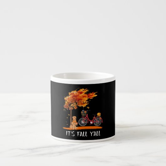 Hondenliefhebber | Labrador Retriever Het is Herfs Espresso Kop (Voorkant)