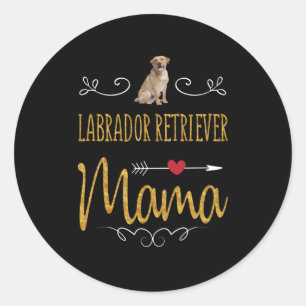 Hondenliefhebber Labrador Retriever Mama Ronde Sticker