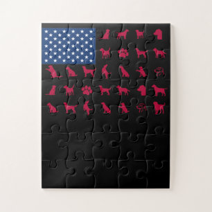 Hondenliefhebber Labrador Retriever USA Amerikaa Legpuzzel