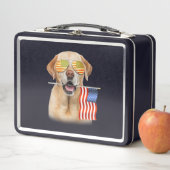 Hondenliefhebber | Labrador Retriever USA Flag (In situ)