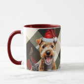 Hondenliefhebber Lakeland Terrier Holiday Plaid Mok (Links)