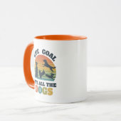 Hondenliefhebber Life Goal Design voor Animal Resc Mok (Voorkant links)