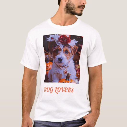 Hondenliefhebber Logo ontwerp voor T-shirts (Voorkant)