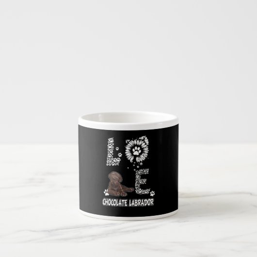 Hondenliefhebber | Love Chocolate Labrador Sunflow Espresso Kop (Voorkant)