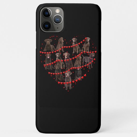 Hondenliefhebber |Love Heart Chocolate Labrador Va Case-Mate iPhone Case (Achterkant)