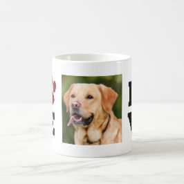 Hondenliefhebber Love Paw Print Dierenvriend Foto Koffiemok