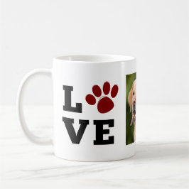 Hondenliefhebber Love Paw Print Dierenvriend Foto Koffiemok