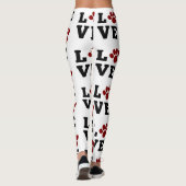 Hondenliefhebber Love Paw Print Dierenvriend Leggings (Achterkant)