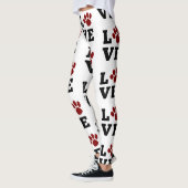 Hondenliefhebber Love Paw Print Dierenvriend Leggings (Links)