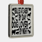 Hondenliefhebber makelaar metalen ornament (Rechts)