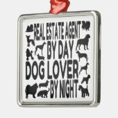 Hondenliefhebber makelaar metalen ornament (Links)