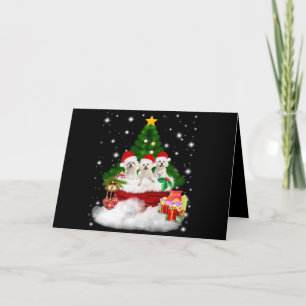 Hondenliefhebber   Maltese Puppies zijn kerst aanw Feestdagen Kaart