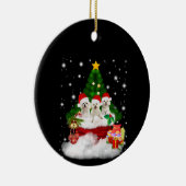 Hondenliefhebber | Maltese Puppies zijn kerst aanw Keramisch Ornament (Rechts)