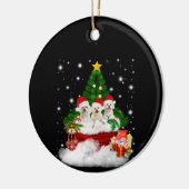 Hondenliefhebber | Maltese Puppies zijn kerst aanw Keramisch Ornament (Links)