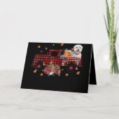 Hondenliefhebber| Maltese Thanksgiving van pompoen Feestdagen Kaart (Voorkant)