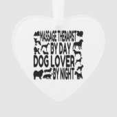 Hondenliefhebber massagetherapeut ornament (voorkant)