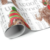 Hondenliefhebber met bruine labraedle kerst cadeaupapier (Rol Hoek)