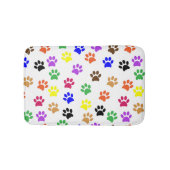 Hondenliefhebber met kleurrijke poten badmat (Voorkant)