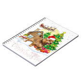 Hondenliefhebber met Norfolk doodsbange kerst Notitieboek (Linkerzijde)