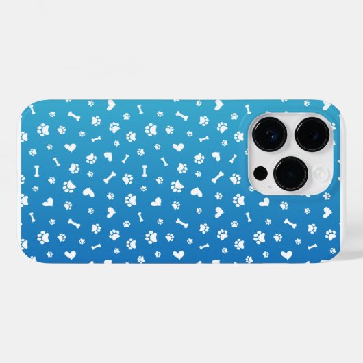 Hondenliefhebber met poten botten en haardpatronen Case-Mate iPhone case (Achterkant (horizontaal))