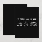 hondenliefhebber | Mijn behoeften zijn eenvoudige  Bedankkaart (Voorkant / Achterkant)