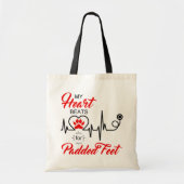Hondenliefhebber Mijn HARTBATTEN voor toegevoegde  Tote Bag (Voorkant)