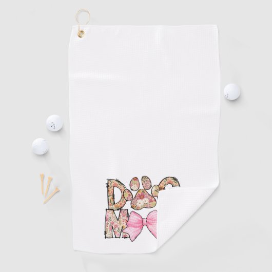 Hondenliefhebber Moederdag Gift Golfhanddoek (Insitu)