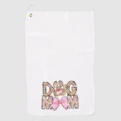 Hondenliefhebber Moederdag Gift Golfhanddoek (Voorkant)