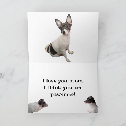 HONDENLIEFHEBBER MOEDERDAG KAART (Binnen)