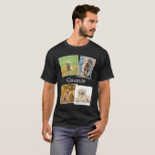 Hondenliefhebber Multi Photo Pet Collage Custom T-shirt (Voorkant volledig)