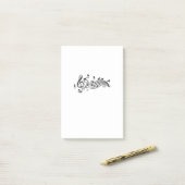 Hondenliefhebber | Music Melody Maltese DOG on Mus Post-it® Notes (Op bureau)