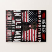 Hondenliefhebber | Nooit oude Man labrador ondersc Legpuzzel (Horizontaal)