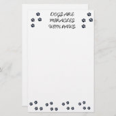 Hondenliefhebber notebookblok briefpapier (Voorkant / Achterkant)