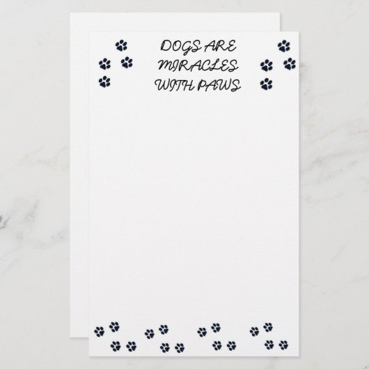 Hondenliefhebber notebookblok briefpapier (Voorkant / Achterkant)