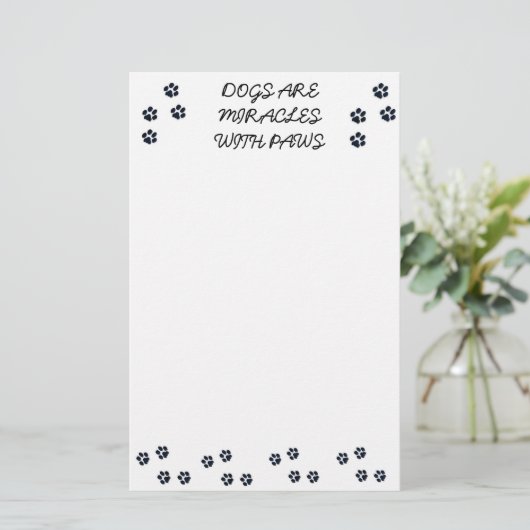 Hondenliefhebber notebookblok briefpapier (Staand voorkant)