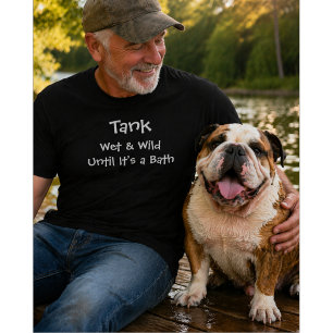 Hondenliefhebber op Maat Nat en Wild tot Bad T-S T-shirt