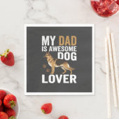 Hondenliefhebber Papa Is Geweldig Servet (Insitu)