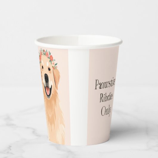 hondenliefhebber papieren bekers (Links)