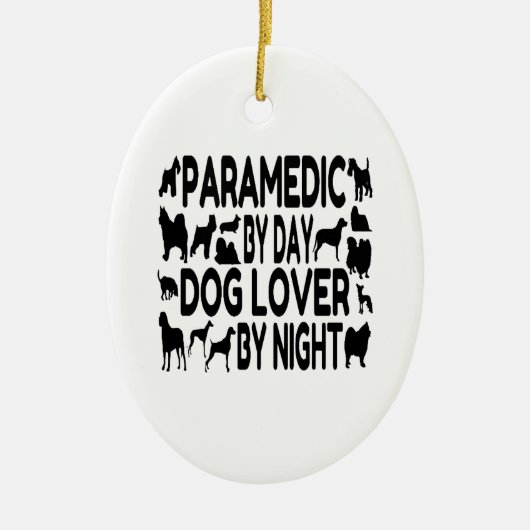 Hondenliefhebber paramedisch keramisch ornament (Voorkant)