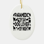 Hondenliefhebber paramedisch keramisch ornament (Achterkant)